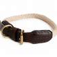 Rope and Leather Collar with Buckle