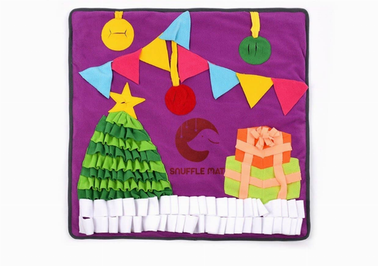 Merry Christmas Pet Puzzle Snuffle Mat