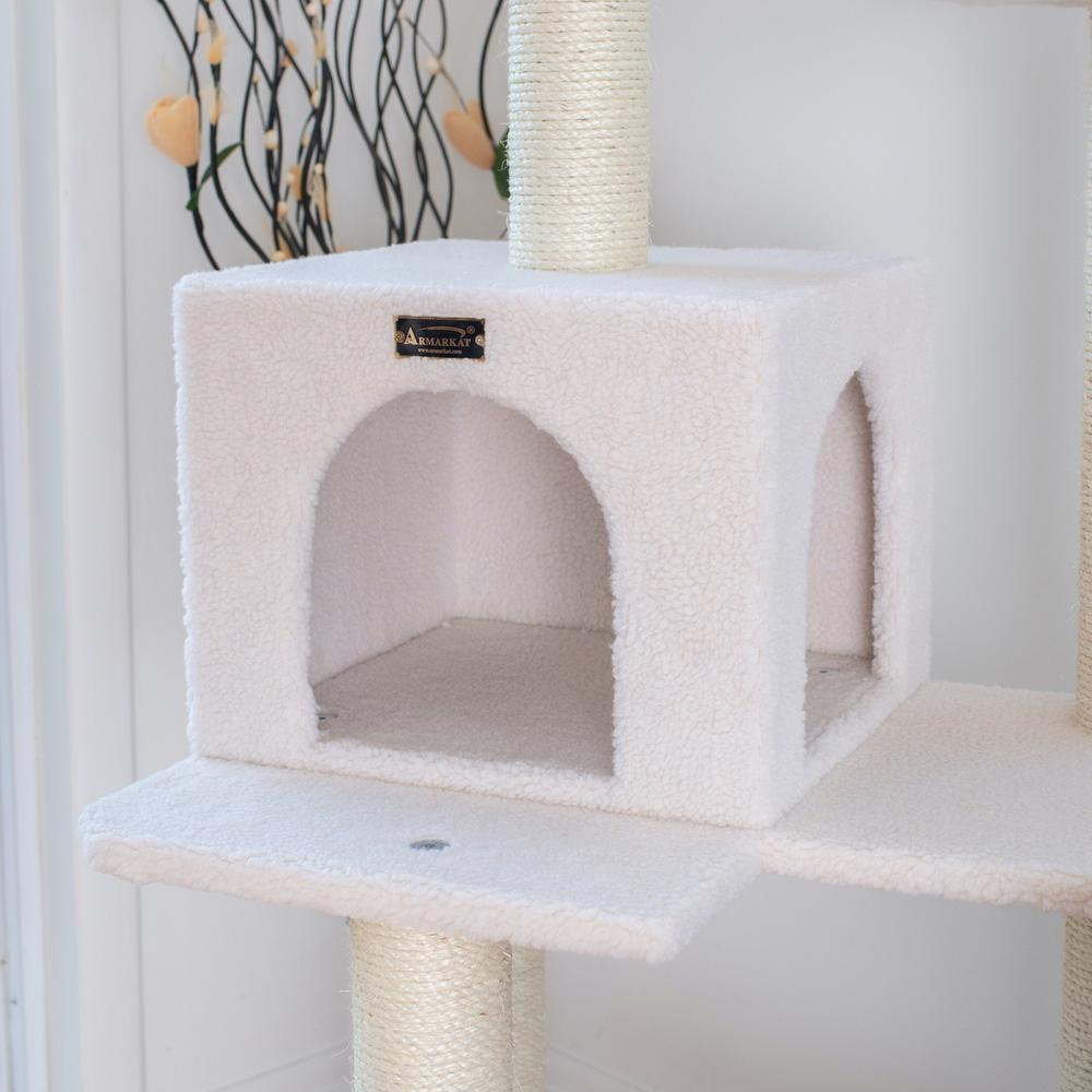 57" Ivory Cat Tower