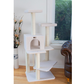 57" Ivory Cat Tower