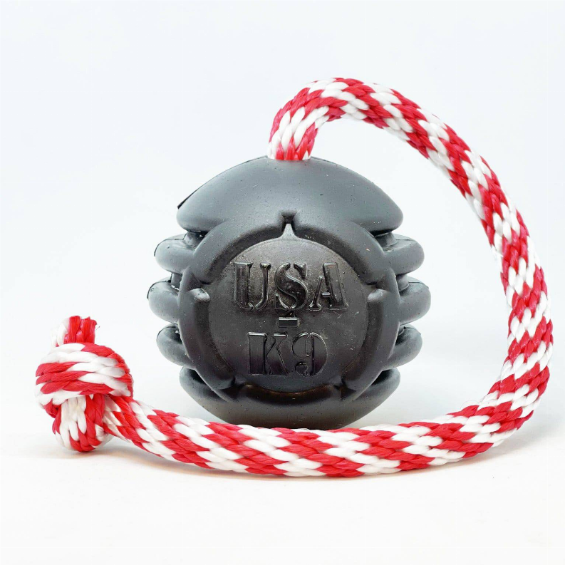 USA-K9 Stars and Stripes Ultra-Durable Rubber Chew Toy