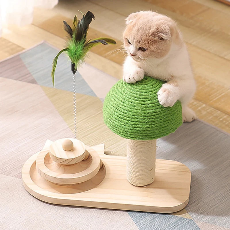 Tree Scratching Post with Toy