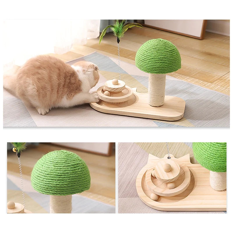 Tree Scratching Post with Toy