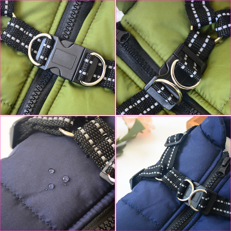 Large Pet Jacket With Harness