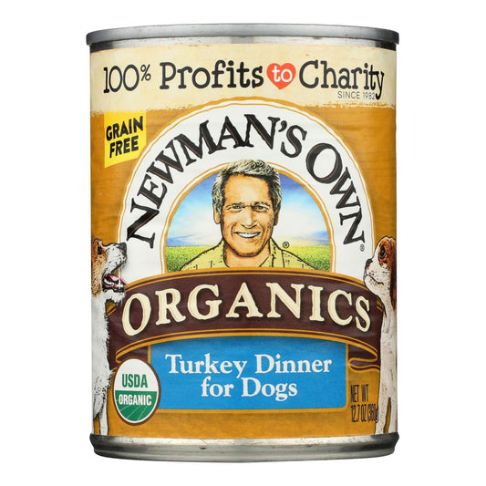 Newman's Own Organics Turkey Grain Free Wet Dog Food - Organic - Case of 12 - 12.7 oz.