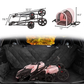 Detachable 3-in-1 Double Pet Stroller with 2 Travel Carriage Bags, Pink