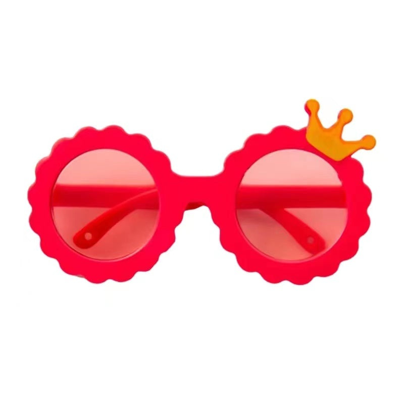 Round Sunglasses with Crown