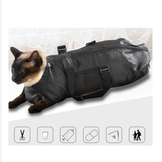 Heavy Duty Adjustable Cat Grooming Bag