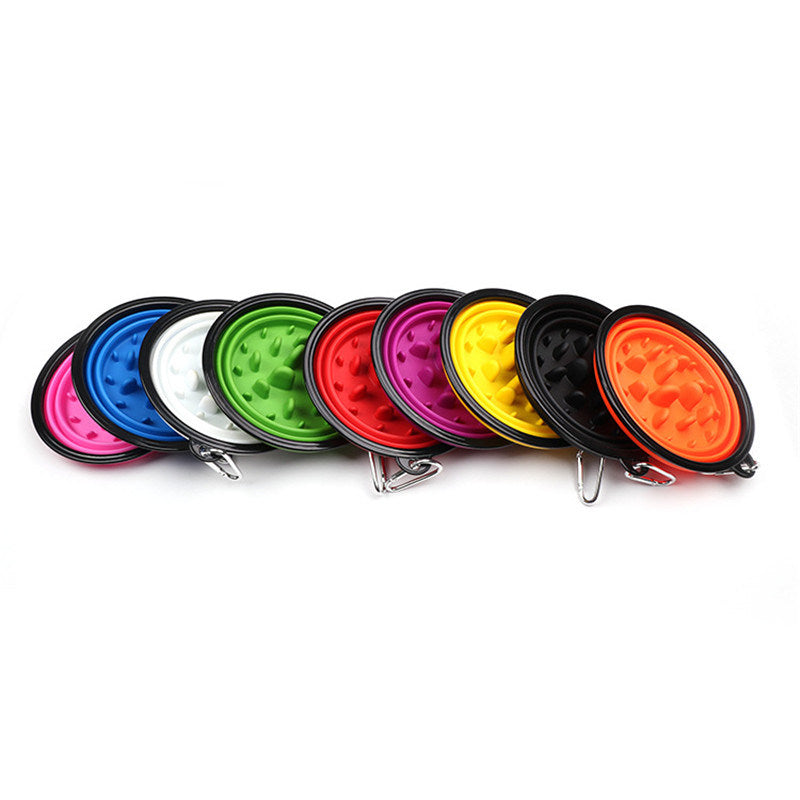 Collapsible Silicone Slow Feeder Bowl