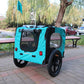Teal Foldable Bicycle Trailer Pet Carrier